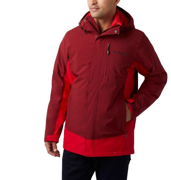 Columbia Mens Interchange 3 In 1 Jacket Sale UK - Lhotse III Jackets Red Red UK-323757